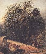 Samuel Palmer, A Cornfield Bordered by Trees